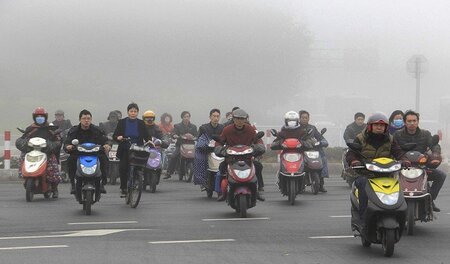 Smog in der Großstadt Shaoxing: Auch aus gesundheitspolitischen ...