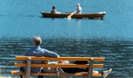 Haben die keine Jacht? Frühling 2015 am Titisee (Badem-Württembe...