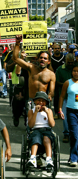 Aborigines-Proteste 2004 in Sydney