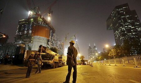 Baustelle in Peking im Juni 2015: Der Boom bei der Errichtung vo... Baustelle in Peking im Juni 2015: Der Boom bei der Errichtung vo...