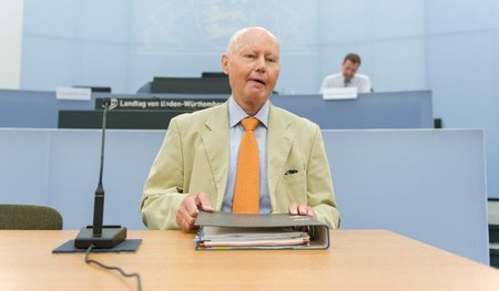 Der ehemalige Verfassungsschutzpräsident Baden-Württembergs, Hel...