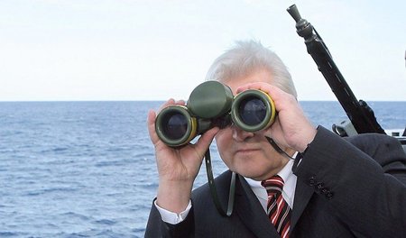 Das Ziel immer im Fokus: Außenminister Frank-Walter Steinmeier
