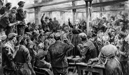 Clara Zetkin agitierte 1915 gegen den Krieg: »Frauen des arbeite...