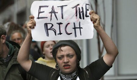 Nein zur Macht der Banken und Reichen – Demonstratin von »Occupy... Nein zur Macht der Banken und Reichen – Demonstratin von »Occupy...