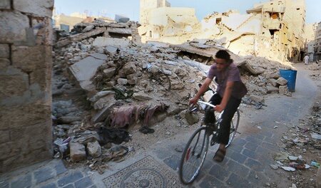 Das zerstörte Aleppo (Foto vom 24. Juli) Das zerstörte Aleppo (Foto vom 24. Juli)