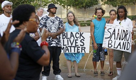 Trauermarsch für Sandra Bland am 18. Juli in der texanischen Mil...