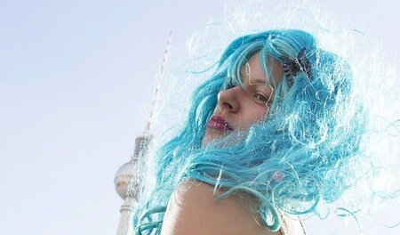 Nein, diese Haarfarbe hat mit den Grünen nichts zu tun; einer Pa...