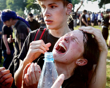 Nach einer Blockaderäumung am 7. Juni: Wasserwerfer verspritzten...