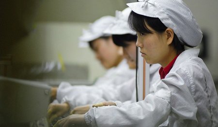 »Serie von 17 Selbsttötungen«: Apple-Zulieferer Foxconn im Mai 2...