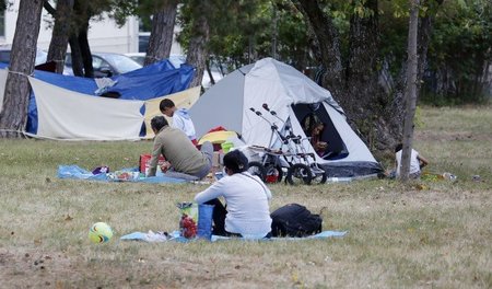 Im Asylerstaufnahmezentrum in Traiskirchen herrschen miserable Z...