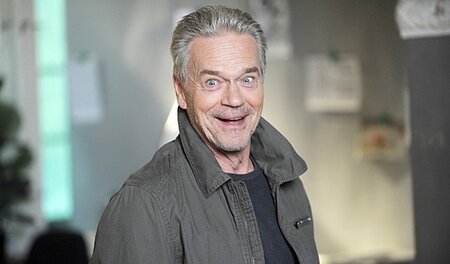 Und noch einer: Jürgen Heinrich posiert beim Sat.1-Pilotfilmdreh