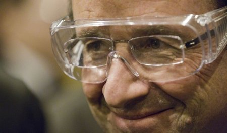 Alstom immer im Blick: Frankreichs Präsident Francois Hollande b...