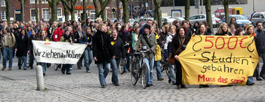 Nicht obrigkeitsfürchtig. Protest in Münster am Mittwoch