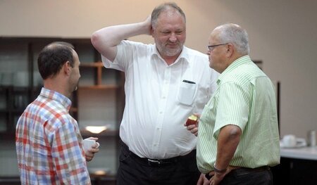 DHB-Vizepräsident Robert »Bob« Hanning, Präsidentenanwärter Andr...