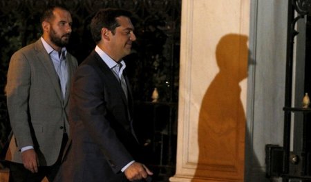 Ein Schatten seiner selbst? Alexis Tsipras am Donnerstag abend b...