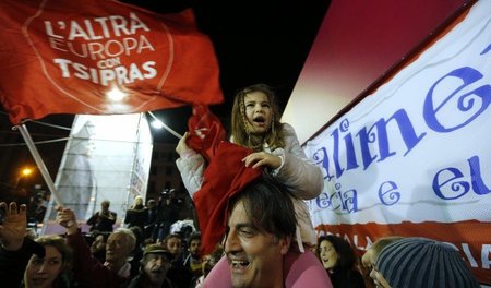 Aus der linken Wahlallianz »L’Altra Europa con Tsipras« (»Das an... Aus der linken Wahlallianz »L’Altra Europa con Tsipras« (»Das an...