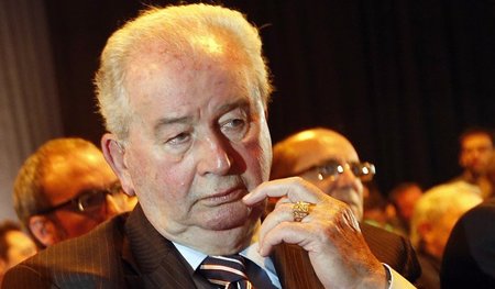Der mittlerweile verstorbene Julio Grondona in Buenos Aires, End...