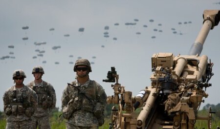 Die »Teufelsbrigade« der US-US-Armee beim NATO-Manöver »Swift Re...