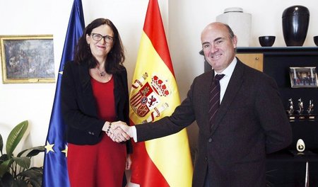 Eifrige Befürworter von TTIP: EU-Handelskommissarin Cecilia Malm...