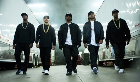 Spaß und Ärger: MC Ren, DJ Yella, Eazy-E, Ice Cube und Dr. Dre (...