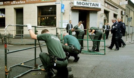 »No-Go-Area« für Nichtgeladene: Im Hotel »Montan« in Duisburg sp...