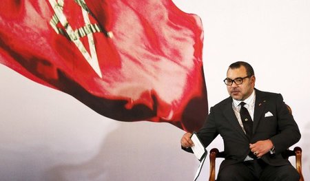 Der marokkanische König Mohammed VI. bei einem Besuch in Abidjan