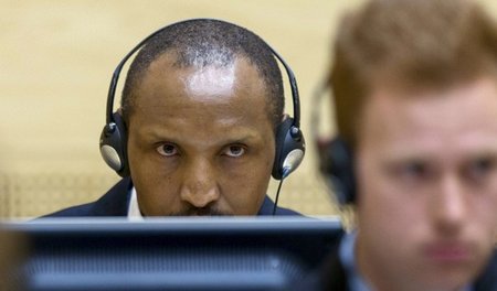 Prozessbeginn in Den Haag: Bosco Ntaganda am Donnerstag im Geric...