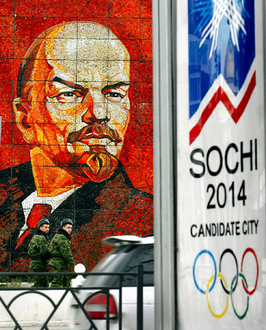 Gründe für Sotschi: Bewerbung mit Mosaik Gründe für Sotschi: Bewerbung mit Mosaik