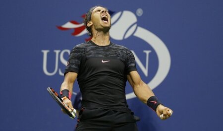 Serie beendet: Rafael Nalad im Match gegen Fabio Fognini