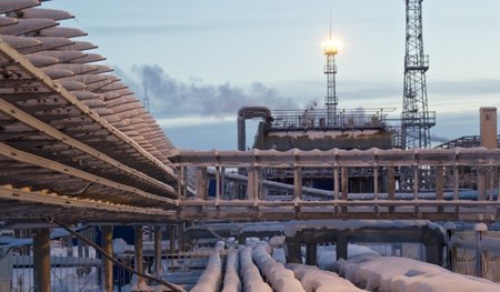 Gasförderanlage im sibirischen Nowi Urengoi (15. Dezember 2014) Gasförderanlage im sibirischen Nowi Urengoi (15. Dezember 2014)
