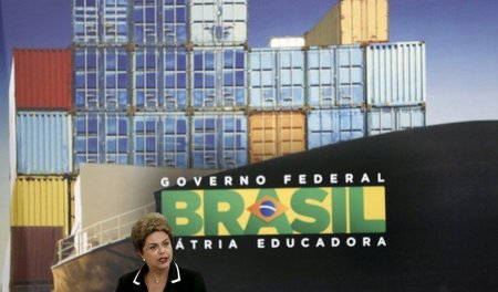 Hofft auf den Aufschwung: Brasiliens Präsidentin Dilma Roussef e...