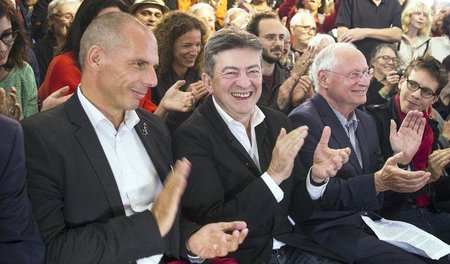 Auf der Fete de l'Humanité in Le Bourget bei Paris am Sonnabend:... Auf der Fete de l'Humanité in Le Bourget bei Paris am Sonnabend:...