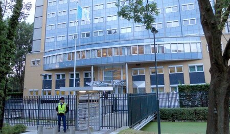 Stark gesichert: Das Gebäude des Sondertribunals für den Libanon...