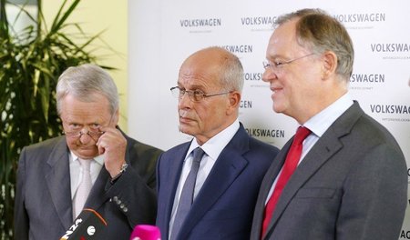 Verkündeten den Abschied von Konzernchef Winterkorn: VW-Aufsicht...