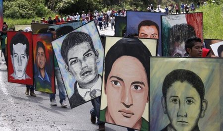 Marsch der »Verschwundenen«: In ganz Mexiko wird in diesen Tagen...