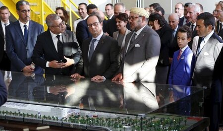 Enge Beziehungen: Frankreichs Präsident Francois Hollande und de... Enge Beziehungen: Frankreichs Präsident Francois Hollande und de...