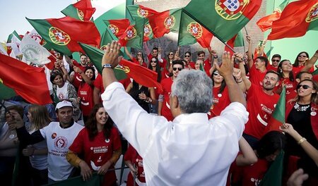 Steht nicht für eine Wende: António Costa, hier auf einer Wahlve...