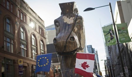Für kanadische Aktivisten ist CETA ein trojanisches Pferd, um un...