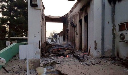 Das zerstörte MSF-Krankenhaus im afghanischen Kundus (3. Oktober... Das zerstörte MSF-Krankenhaus im afghanischen Kundus (3. Oktober...