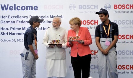 besuch im Ausbildungszentrum von Bosch in Bengaluru: Premiermini...