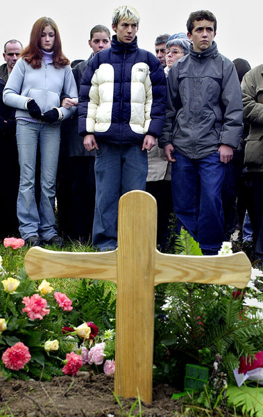 Gedenkfeier für Marinus Schöberl im November 2002