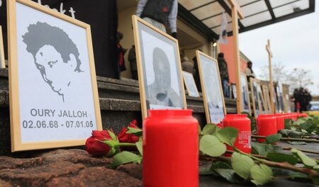 Demonstration anlässlich des zehnten Todestages von Oury Jalloh ... Demonstration anlässlich des zehnten Todestages von Oury Jalloh ...