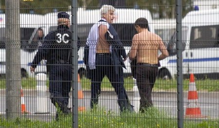 Aua: Air-France-Personalchef Xavier Broseta (r.) und Vorstandsmi...