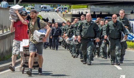 G-7-Protest 2015: jW auf sicherem Weg zu den Lesewilligen