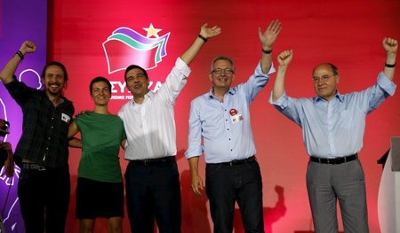Austritt Griechenlands aus dem Euro? Nicht mit uns (v. l.): Pabl... Austritt Griechenlands aus dem Euro? Nicht mit uns (v. l.): Pabl...