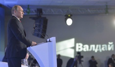 Putin am Donnerstag beim »Waldai«-Treffen in Sotschi Putin am Donnerstag beim »Waldai«-Treffen in Sotschi