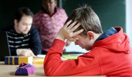 Schüler einer Nachhilfeschule in Hamburg im März 2013