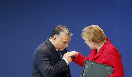 Regierungskonsultation: Ungarns Premier Viktor Orbán ist der deu...