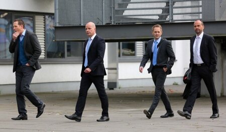 Der Hansa-Vorstand von links nach rechts: Uwe Klein, Chris Mülle... Der Hansa-Vorstand von links nach rechts: Uwe Klein, Chris Mülle...