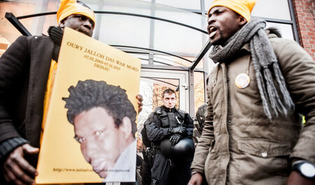 Demonstration zum 10. Todestag von Oury Jalloh am 7. Januar 2015...